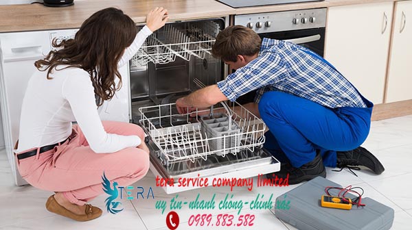 những lỗi thường gặp của máy rửa bát